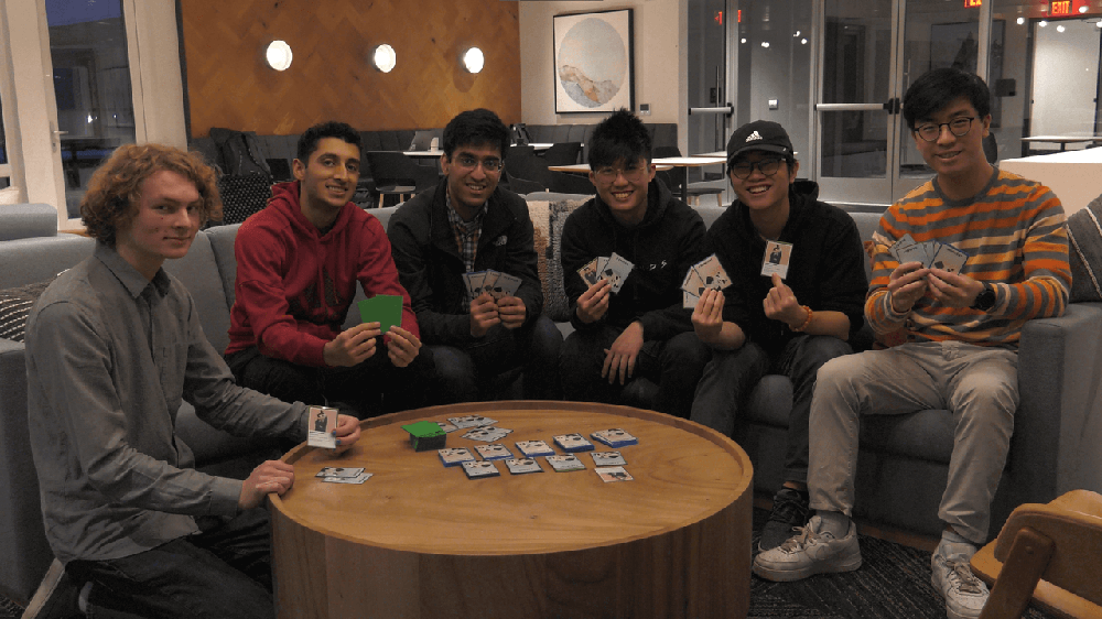 The Noncents team playtesting the game